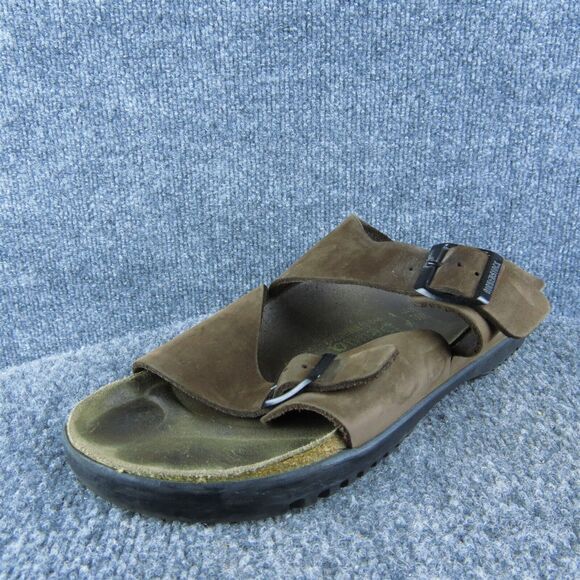 Betula By Birkenstock‎ Women Slide Sandal Shoes Size 9 Narrow Brown Leather - Picture 1 of 9